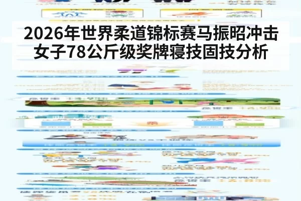 2026年世界柔道锦标赛马振昭冲击女子78公斤级奖牌寝技固技分析
